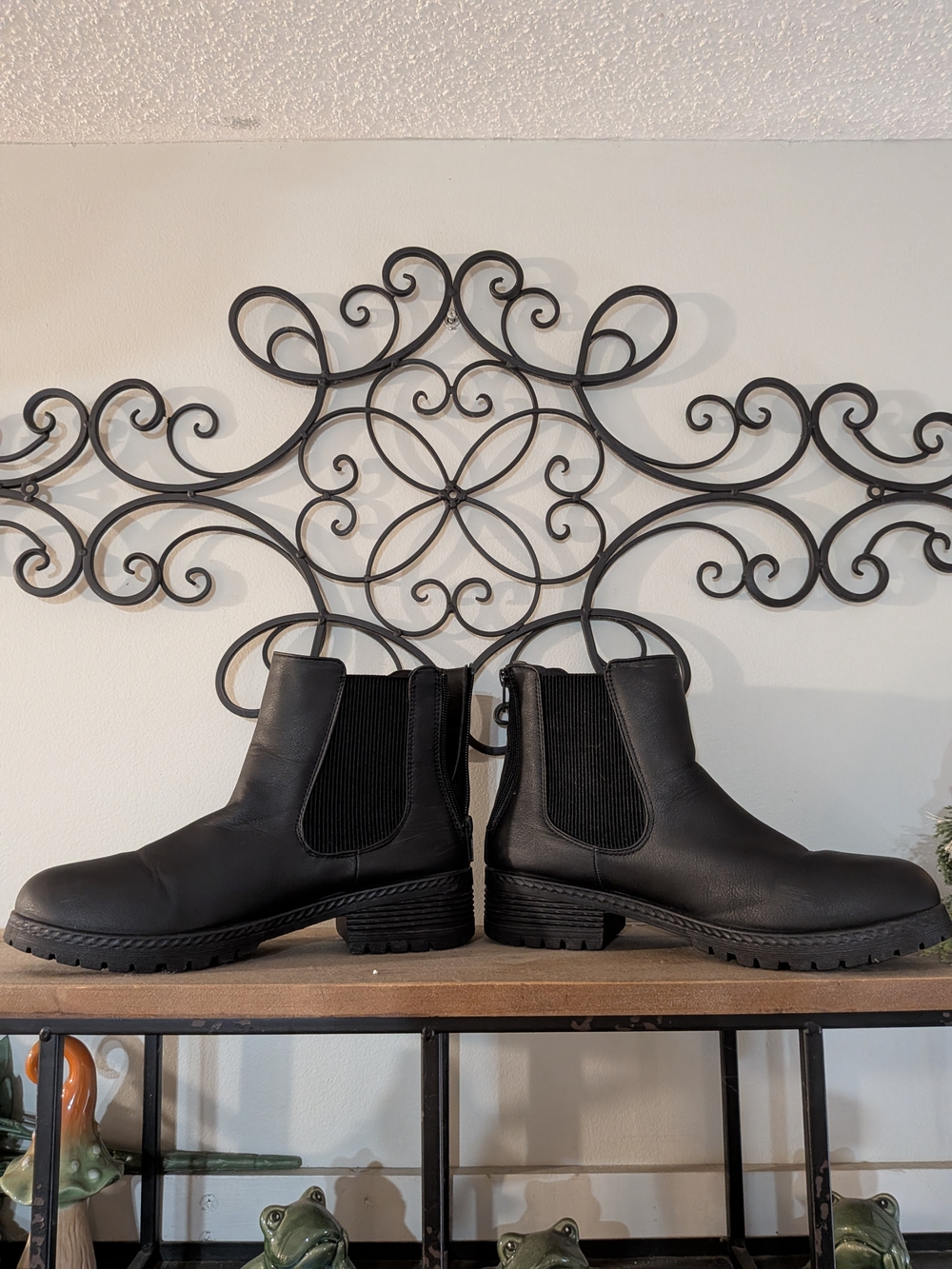 Maurice Chelsea Ankle Boots With Side Zip Chore Work Rain Boots